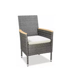 4-Piece All-Weather Rattan Patio Dining Chair