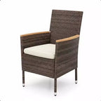 4-Piece All-Weather Rattan Patio Dining Chair