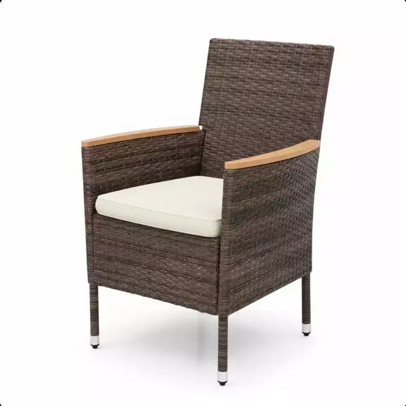 4-Piece All-Weather Rattan Patio Dining Chair