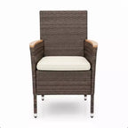 4-Piece All-Weather Rattan Patio Dining Chair