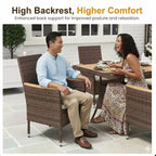 4-Piece All-Weather Rattan Patio Dining Chair