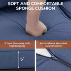 Confezione da 2 Poltrone da esterni All-Weather in alluminio da 28 pollici con cuscini spessi