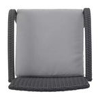 Set of 2 Resin Wicker Dining Chairs with Removable Water-Resistant Cushions, Aluminum Frame, UV-Resistant for Outdoor