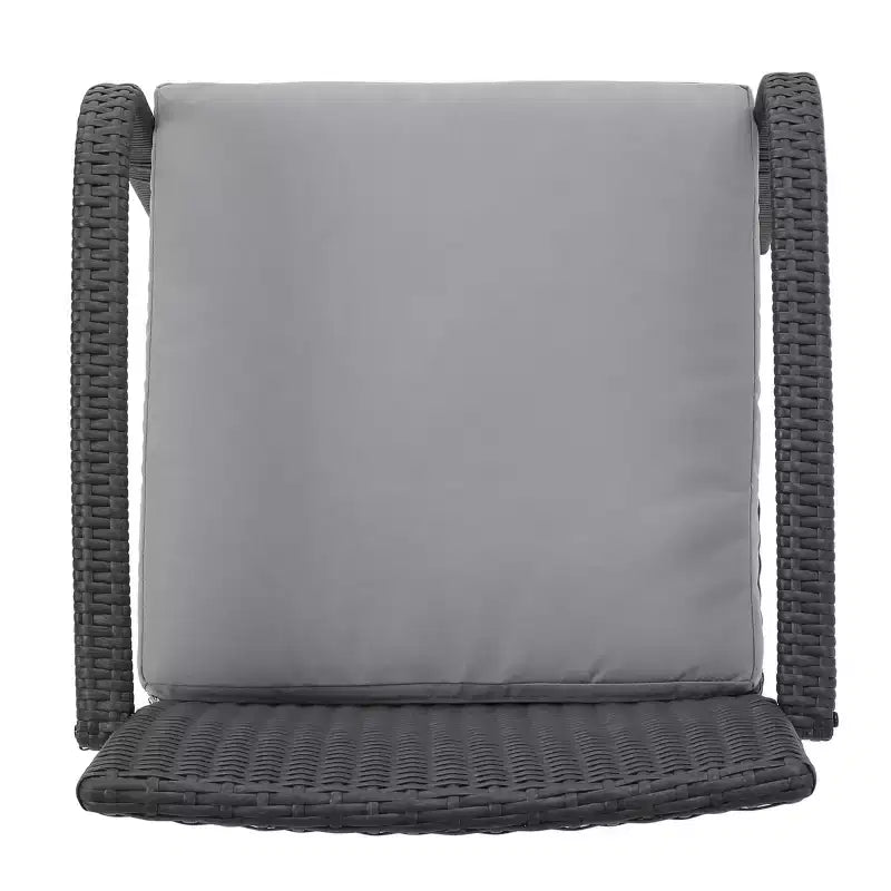 Set of 2 Resin Wicker Dining Chairs with Removable Water-Resistant Cushions, Aluminum Frame, UV-Resistant for Outdoor