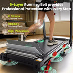 3.75HP Up to 9MPH Folding Treadmill Motorized Running Machine 105 Preset Program & LCD Display Screen