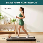 Tapis Roulant NAYSAYE Walking Pad Compatto Silenzioso Portatile Sotto la Scrivania per l'Esercizio a Casa e in Ufficio, Argento, 42.2*19.2*3.58