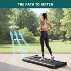 Tapis Roulant NAYSAYE Walking Pad Compatto Silenzioso Portatile Sotto la Scrivania per l'Esercizio a Casa e in Ufficio, Argento, 42.2*19.2*3.58