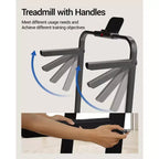 4-in-1 Foldable Walking Pad with Handle, 14% Incline Under-Desk Treadmill for Home, 2.5 HP Quiet Brushless Motor