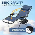 Weightless Chairs,Living Room Chairs for Outdoor Patio Last Intervention with Pillow and Cup Tray,Adjustable Reclining Chair,Portable Folding Chair