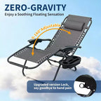 Weightless Chairs,Living Room Chairs for Outdoor Patio Last Intervention with Pillow and Cup Tray,Adjustable Reclining Chair,Portable Folding Chair