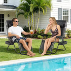 Weightless Chairs,Living Room Chairs for Outdoor Patio Last Intervention with Pillow and Cup Tray,Adjustable Reclining Chair,Portable Folding Chair