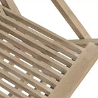 vidaXL Folding Garden Chair Set of 4 Solid teak wood Standard