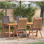vidaXL Sedia da Giardino 4 pz 57 x 71,5 x 104 cm