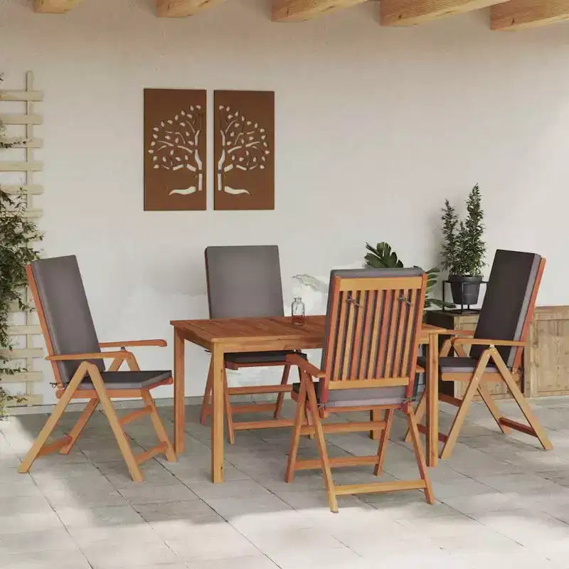 vidaXL Sedia da Giardino 4 pz 57 x 71,5 x 104 cm