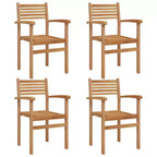vidaXL Chair 8 pcs 56 x 55 x 90.5 cm Solid Teak Wood