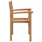 vidaXL Sedie 8 pz 56x55x90,5 cm Legno massello di teak