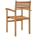 vidaXL Sedie 8 pz 56x55x90,5 cm Legno massello di teak