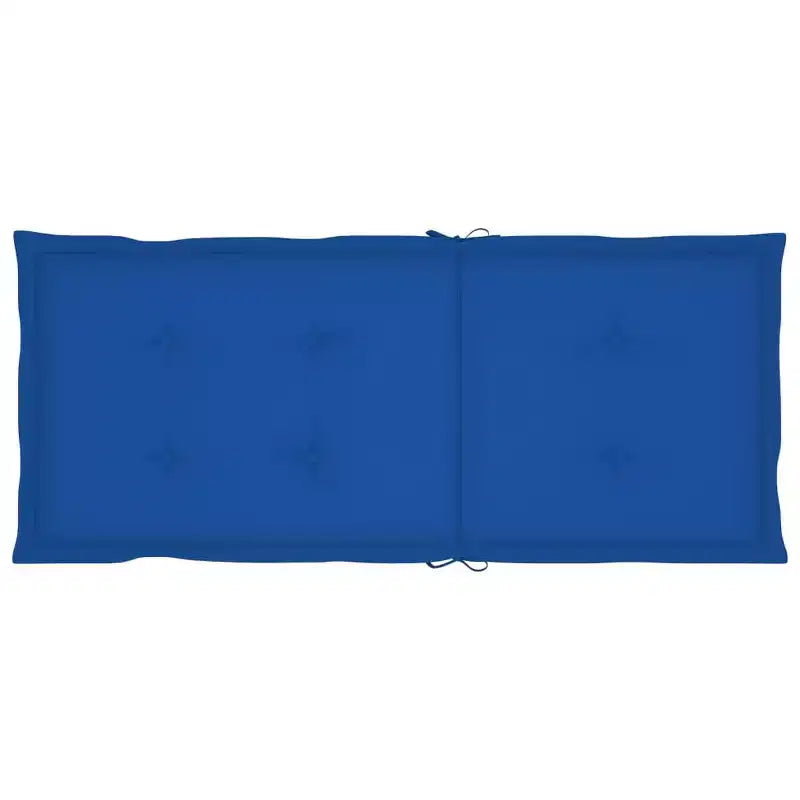 vidaXL Garden Chair Set of 4 Royal Blue Solid Acacia Wood, 100% Polyester