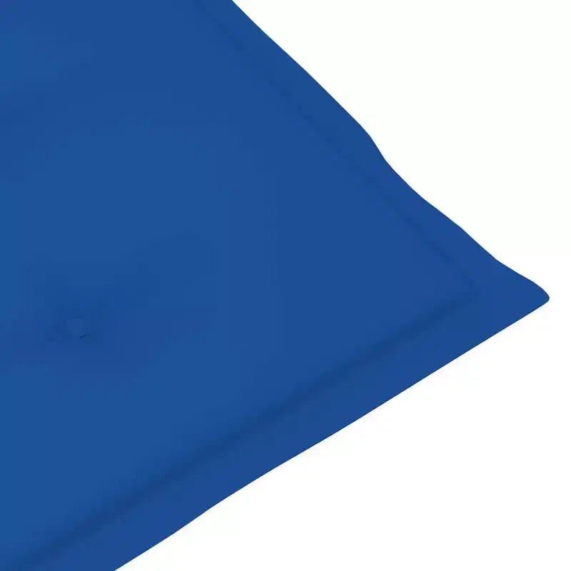 vidaXL Garden Chair Set of 4 Royal Blue Solid Acacia Wood, 100% Polyester