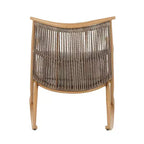Sedia a Dondolo da Esterno, Poltrona Relax da Giardino con Robusta Struttura in Ferro Antiruggine e Cuscino - ModernLuxe