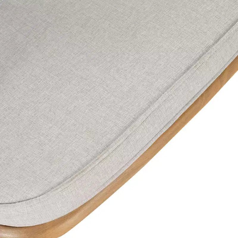 Sedia a Dondolo da Esterno, Poltrona Relax da Giardino con Robusta Struttura in Ferro Antiruggine e Cuscino - ModernLuxe
