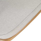 Sedia a Dondolo da Esterno, Poltrona Relax da Giardino con Robusta Struttura in Ferro Antiruggine e Cuscino - ModernLuxe