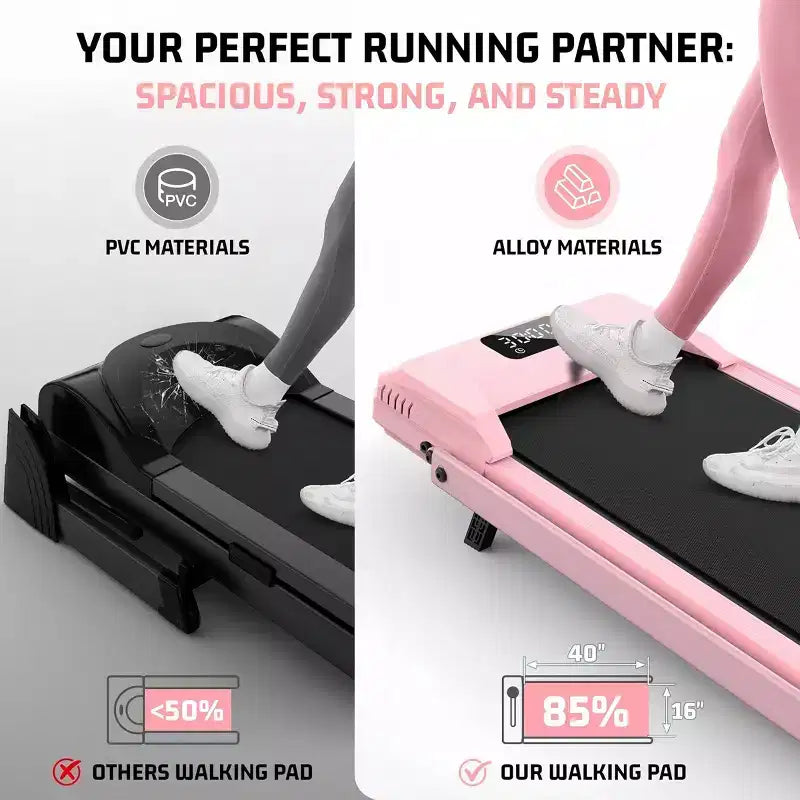 HOMDOX Tapis Roulant Pieghevole da Passeggio Aggiornato con 12%|Manubrio|3.5HP|Ammortizzazione Sotto Scrivania Compatto per Casa/Ufficio/Palestra e Capacità di Oltre 180 kg