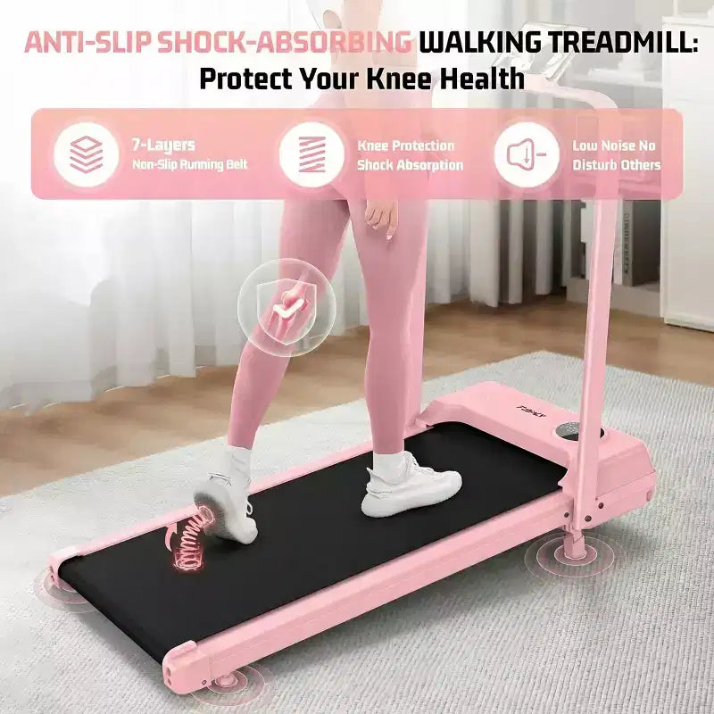 HOMDOX Tapis Roulant Pieghevole da Passeggio Aggiornato con 12%|Manubrio|3.5HP|Ammortizzazione Sotto Scrivania Compatto per Casa/Ufficio/Palestra e Capacità di Oltre 180 kg