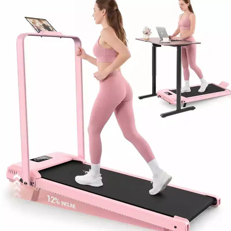 HOMDOX Tapis Roulant Pieghevole da Passeggio Aggiornato con 12%|Manubrio|3.5HP|Ammortizzazione Sotto Scrivania Compatto per Casa/Ufficio/Palestra e Capacità di Oltre 180 kg