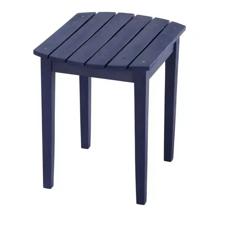 Folding Large Size Adirondack Chair Pine Wood with Ottoman and End Table