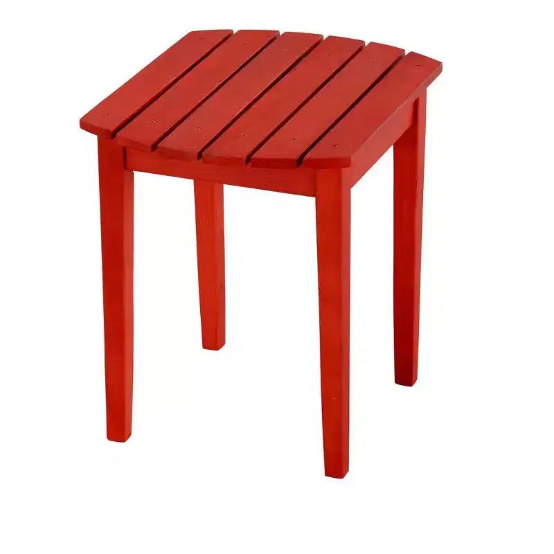 Folding Large Size Adirondack Chair Pine Wood with Ottoman and End Table