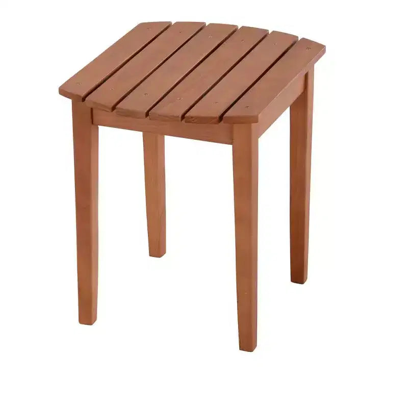 Folding Large Size Adirondack Chair Pine Wood with Ottoman and End Table