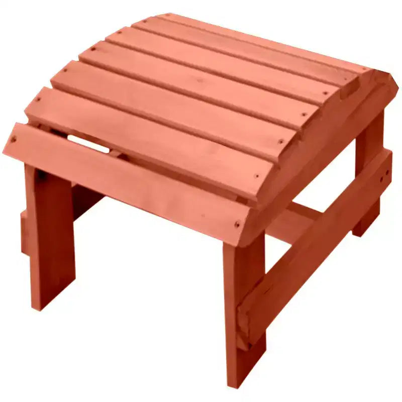 Folding Large Size Adirondack Chair Pine Wood with Ottoman and End Table