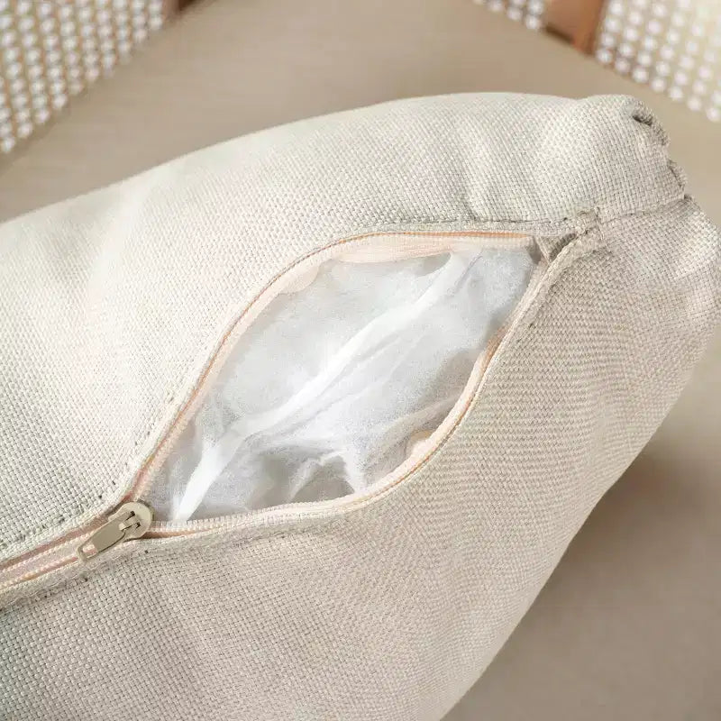 Poltrona da esterno / Divanetto da patio imbottito, Poltroncina da club da patio Poltrona relax con cuscino beige - ModernLuxe