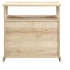 Transitional 2 Drawer Nightstand White Oak - Walker Edison