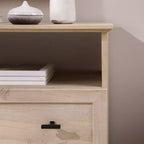 Transitional 2 Drawer Nightstand White Oak - Walker Edison