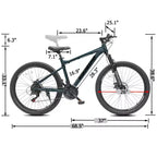 Mountain bike GDFStudio Trailcrest da 26 pollici per tutti i terreni, 21 velocità, con sospensione anteriore