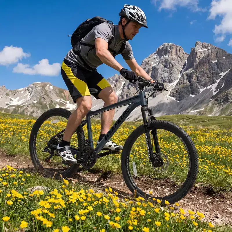 Mountain bike GDFStudio Trailcrest da 26 pollici per tutti i terreni, 21 velocità, con sospensione anteriore