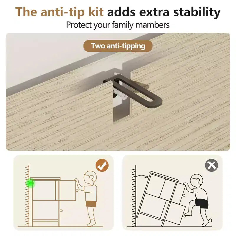 Cassettiera doppia Qwatto a 6 cassetti, comò moderno, organizer per camera da letto con cassetti profondi per soggiorno e armadio, faggio naturale