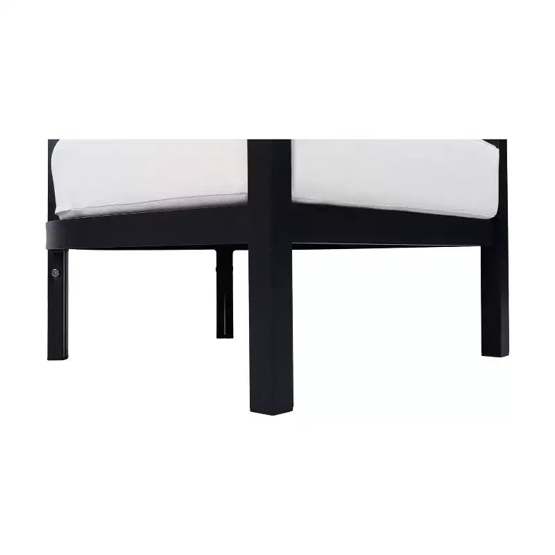 ModernLuxe Sedia da Giardino Sedia a Sdraio Singola da Esterno Ergonomica con Morbidi Cuscini Impermeabili e Telaio Antiruggine