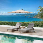 Set of 2 Patio Chaise Lounges,5-Position Adjustable PE Rattan Recliner with Armrests&Cushions,Collapsible Sun Lounger Chairs for Poolside,Deck,Garden