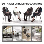 GDFStudio Joaquin Modern Polypropylene Outdoor Lounge Chairs with Curved Backrest (Set of 2)
