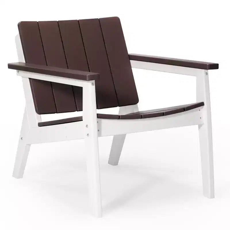 WestinTrends Pacifica Outdoor HDPE Modern Patio Club Armchairs (Set of 2)