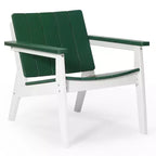 WestinTrends Pacifica Outdoor HDPE Modern Patio Club Armchairs (Set of 2)