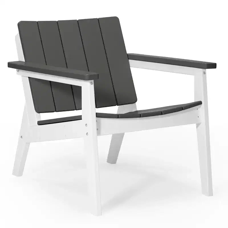 WestinTrends Pacifica Outdoor HDPE Modern Patio Club Armchairs (Set of 2)