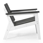 WestinTrends Pacifica Outdoor HDPE Modern Patio Club Armchairs (Set of 2)