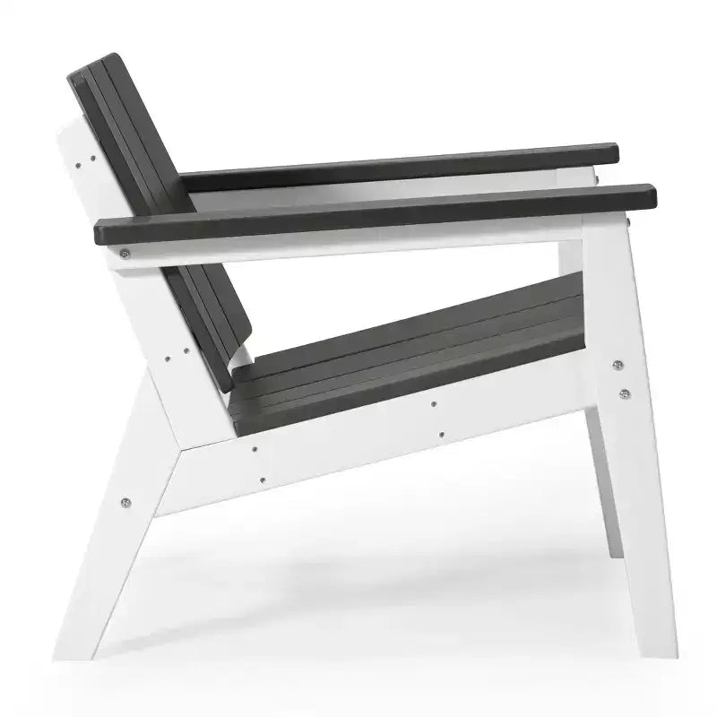WestinTrends Pacifica Outdoor HDPE Modern Patio Club Armchairs (Set of 2)