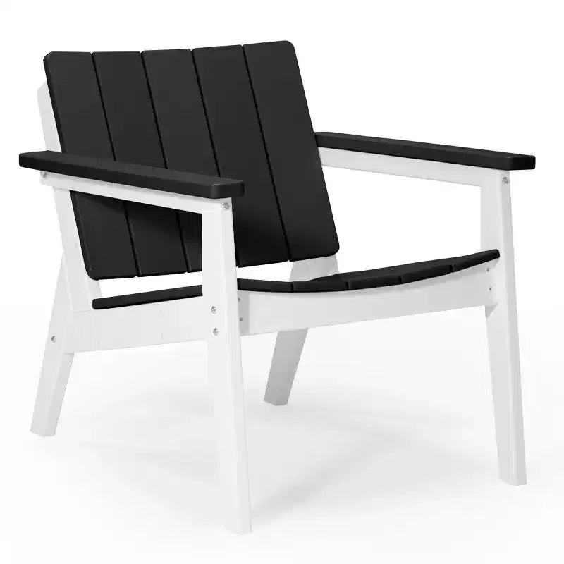 WestinTrends Pacifica Outdoor HDPE Modern Patio Club Armchairs (Set of 2)