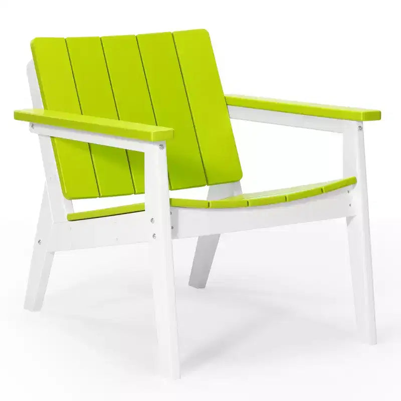 WestinTrends Pacifica Outdoor HDPE Modern Patio Club Armchairs (Set of 2)