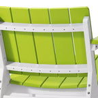 WestinTrends Pacifica Outdoor HDPE Modern Patio Club Armchairs (Set of 2)